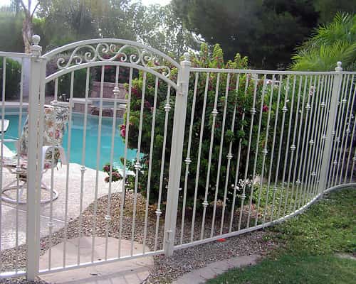 Decorative Wrought Iron Pool Fencing
